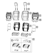 68281998AE - Interior Trim: Front Seat Back Foam, Right for Mopar Image