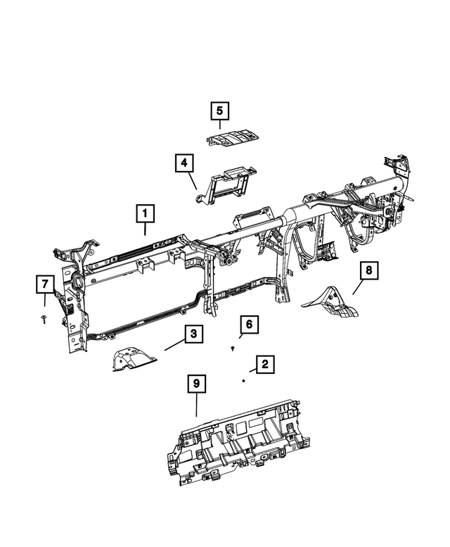 68366490AB - : Instrument Panel Bracket for Mopar Image