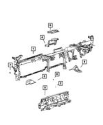 68631898AA - : Display Screen Bracket for Mopar Image