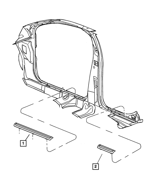 TN31XDVAB - Interior Trim: Scuff Plate, Left, Front for Mopar Image