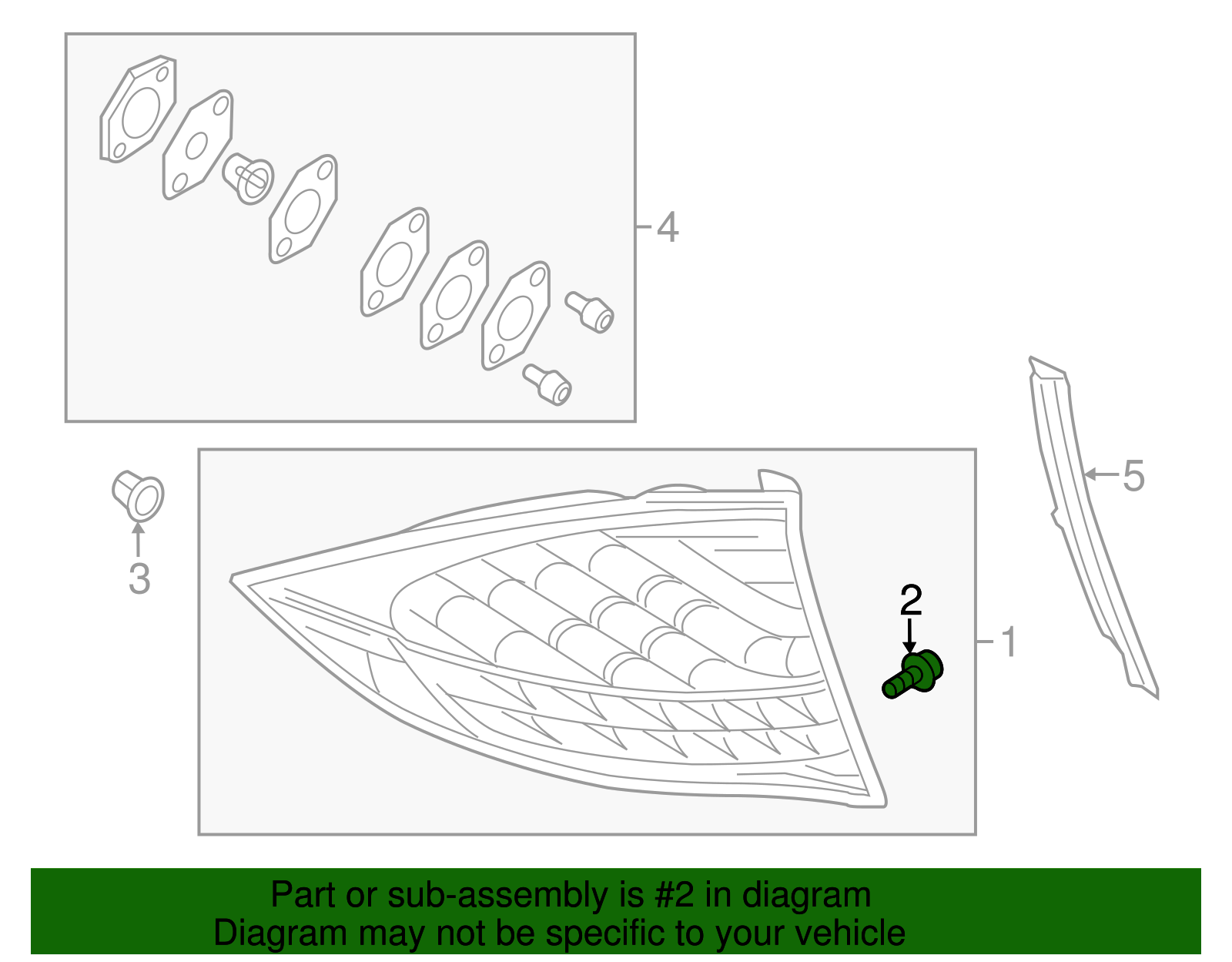 Tail Lamp Assembly Screw - Porsche (N-911-664-01)
