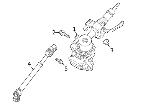 Steering Column Assembly for 2014 Kia Sorento #0