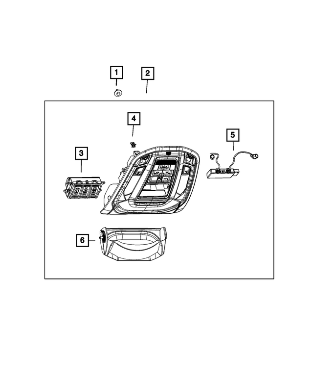 7SJ64TX7AA - Interior Trim: Storage Bin for Mopar Image