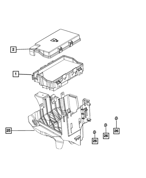 Power Distribution, Fuse Block, Junction Block, Relays and Fuses for 2022 Jeep Grand Cherokee WK #0