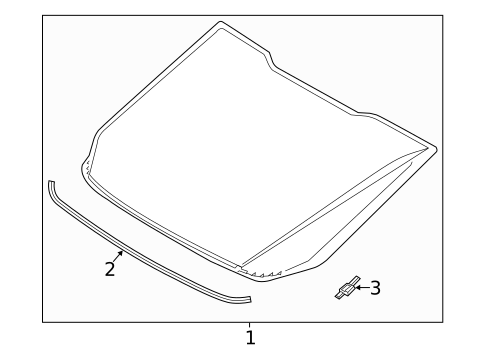 Glass & Hardware - Back for 2017 Ford Fusion #0