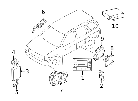 Sound System for 1998 INFINITI QX4 #0