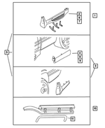 82207337 - : Tubular Side Step Kit for Mopar Image