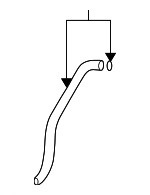 70050S5DA00 - Body: Drain Hose for Honda: Civic Image