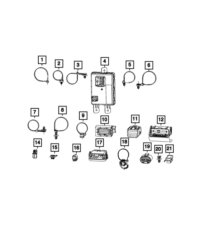 68547628AA - Electrical: Connector Clip for Mopar Image image
