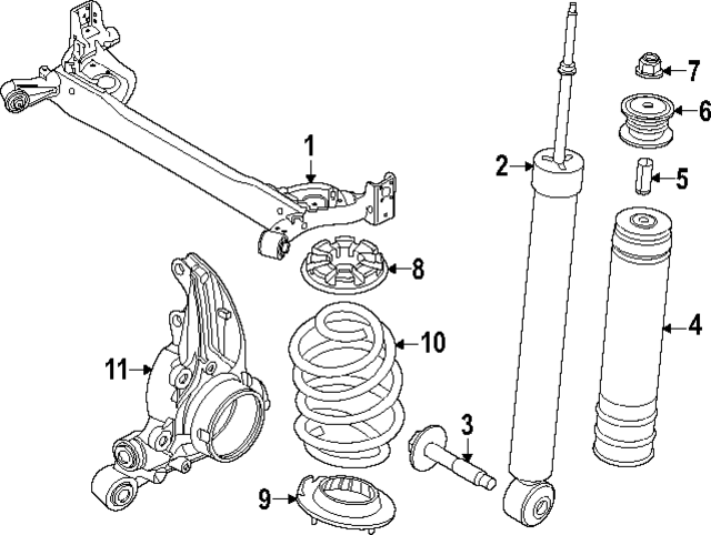544597LF0A - : Shock Mount Bolt for Nissan Image
