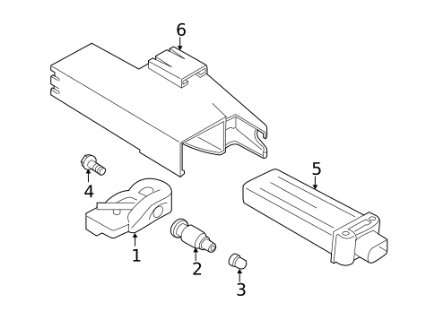 Tire Pressure Monitor Components for 2025 Porsche Macan #0