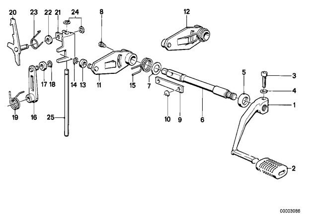 23311457420 - : Shift Lever for BMW-Motorrad Image