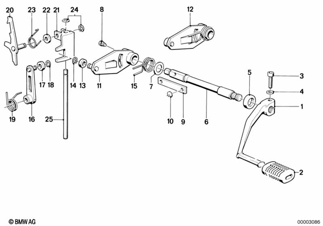 23311457420 - : Shift Lever for BMW-Motorrad Image