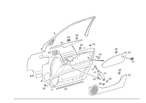 Door Paneling for 1995 Mercedes-Benz E420 #2