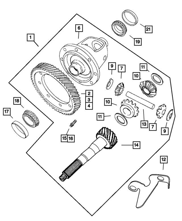 4659237 - Automatic Transaxle 4 Speed: Differential Side Bearing Cup for Mopar Image image