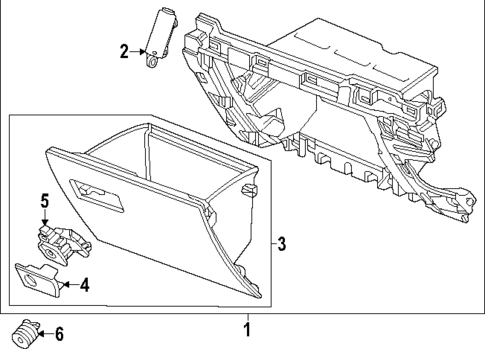 Glove Box for 2025 GMC Sierra 2500 HD #0