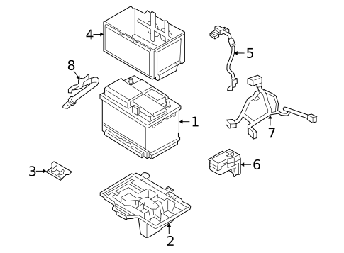 Battery & Related Components for 2024 Hyundai Tucson #0