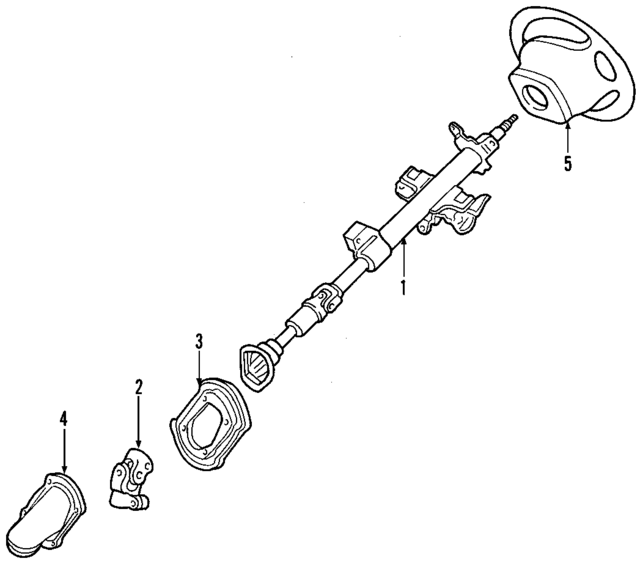1L8Z3524JB - Steering: Steering Column for Ford: Escape Image