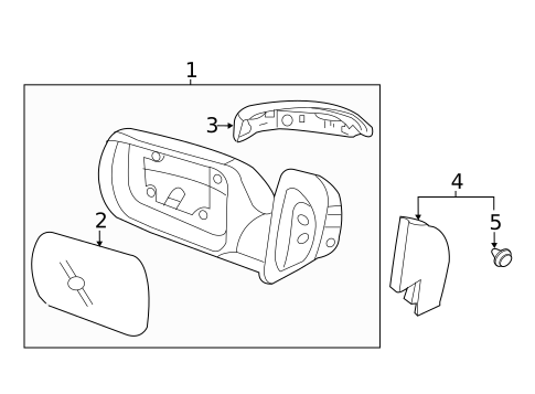 Outside Mirrors for 2014 Kia Sedona #0