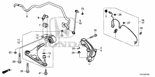 Front Knuckle for 2016 Honda Pilot #0