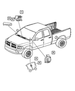 1GT54ZJ8AA - Electrical: Passenger Air Bag Cover Package for Dodge: Ram 3500 Image
