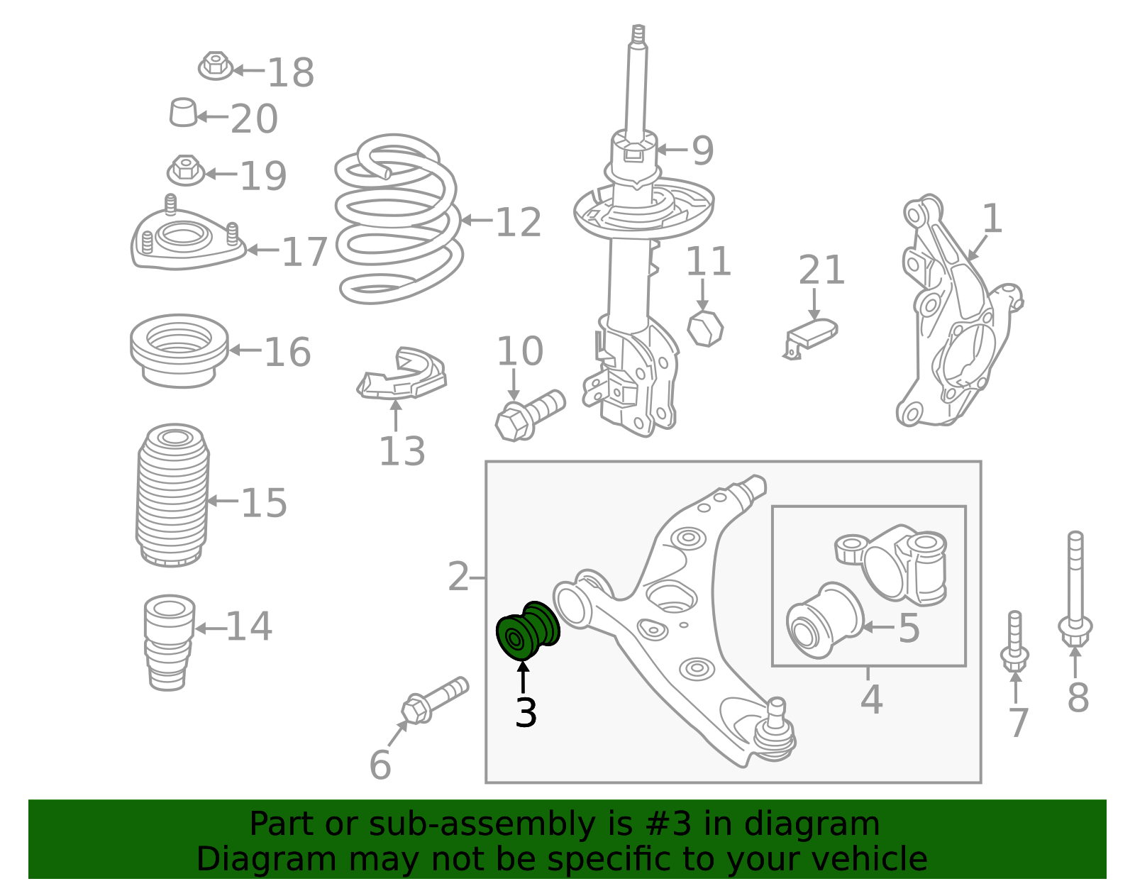 2013-2025 Mazda Lower Control Arm Front Bushing TK48-34-470A