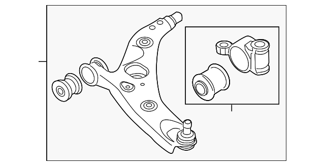 K0V8-34-300 - Lower Control Arm 2017-2025 Mazda CX-5 | Mazda-Parts