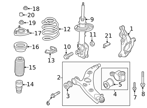 Suspension, Springs & Related Components for 2018 Mazda CX-5 #0