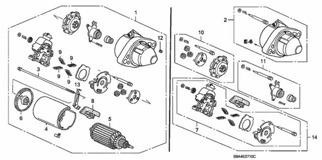Starter Motor (Mitsuba) for 2003 Honda CR-V #0