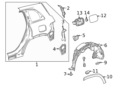 Fuel Door for 2022 Mercedes-Benz GLB 35 AMG&reg; #0