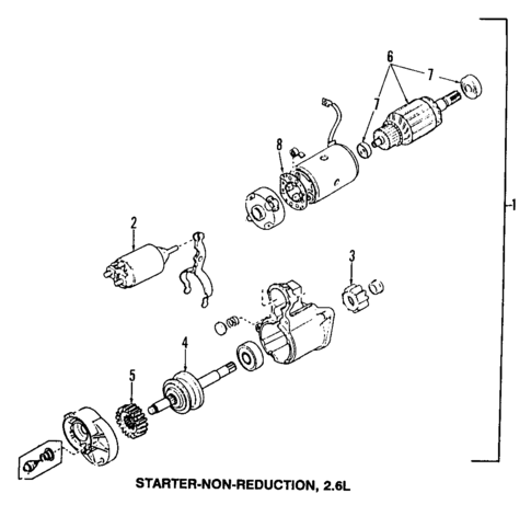 Starter for 1990 Mazda B2600 #0