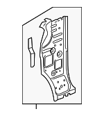 23372533 - Body: Inner Hinge Pillar for Chevrolet: Colorado | GMC: Canyon Image