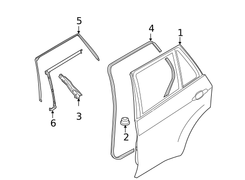 Door & Components for 2013 BMW X6 #0