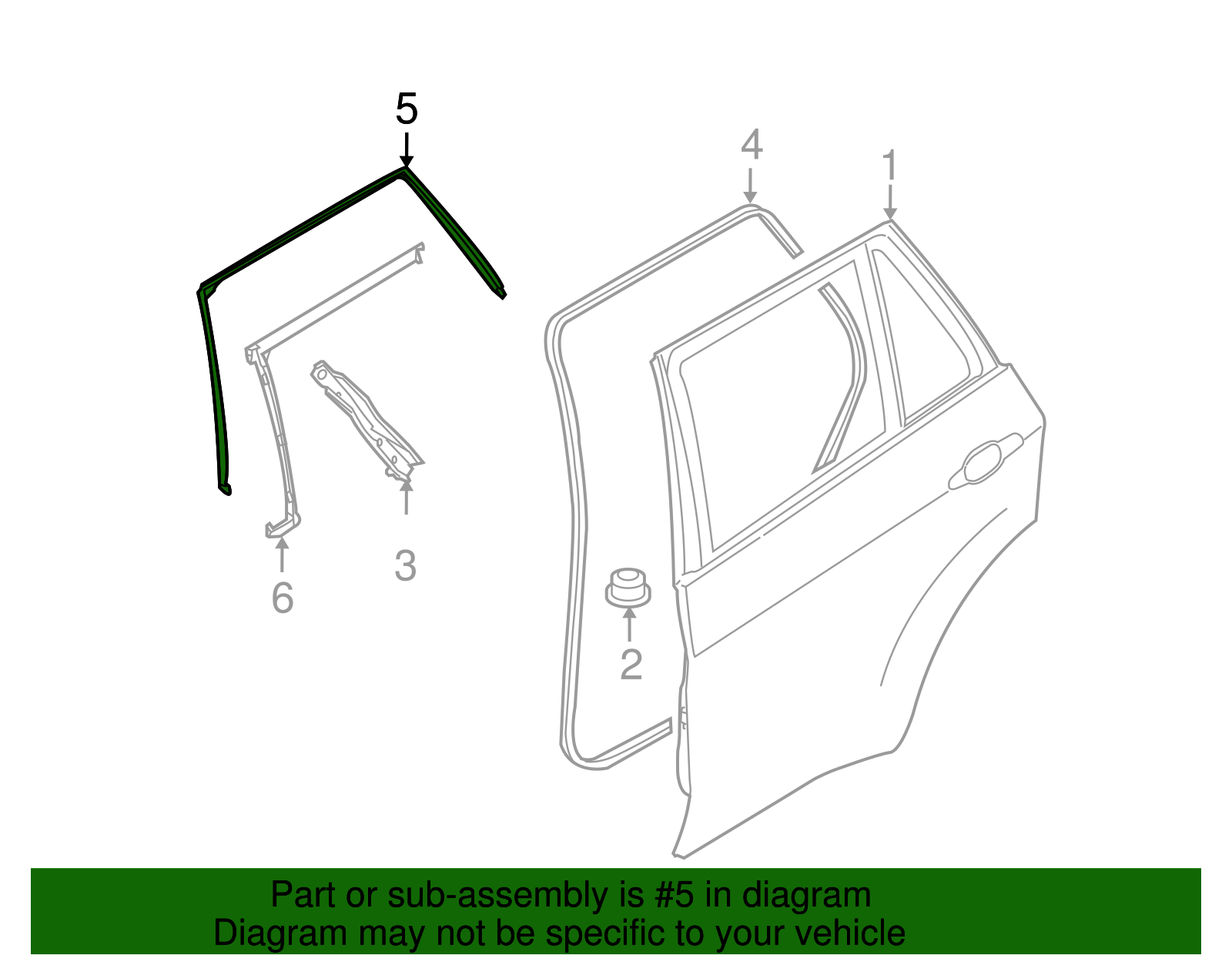 Upper Weather-Strip - BMW (51767310321)