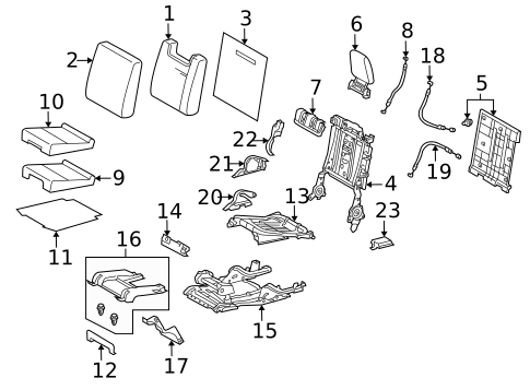 Third Row Seats for 2022 Lexus GX460 #1