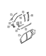 68243522AD - Body Sheet Metal Except Doors: Body Side Aperture Outer Panel, Right for Jeep: Compass Image