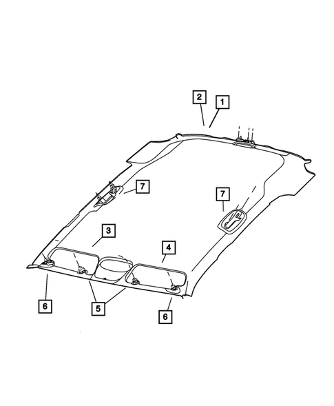 Headliner and Visor for 2002 Jeep Liberty #0