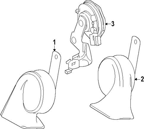 Horn for 2025 Toyota Crown Signia #0