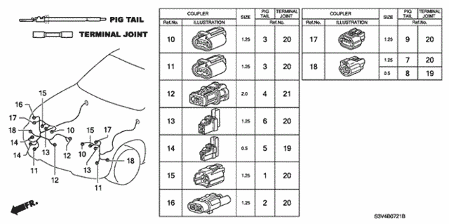 Electrical Connector (2) for 2006 Acura MDX #0