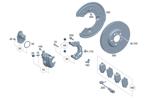Rear Wheel Brake for 2026 Mercedes-Benz GLC43 AMG #0