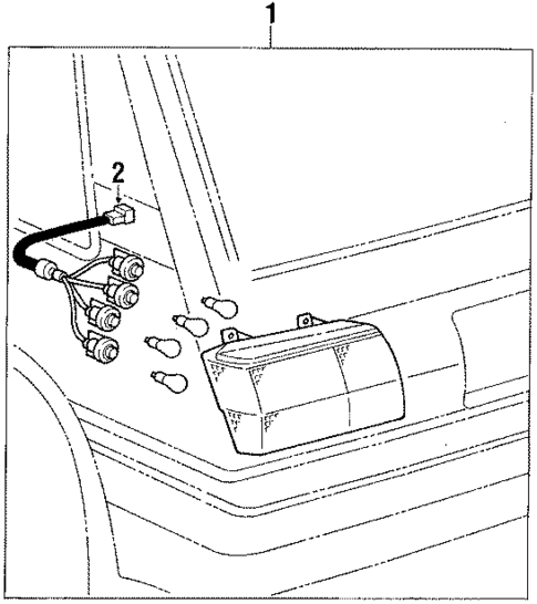 Tail Lamps for 1988 Toyota Corolla #0
