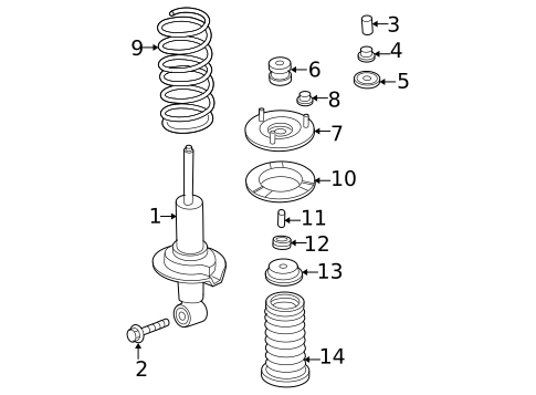Struts & Components for 2006 Nissan Xterra #1