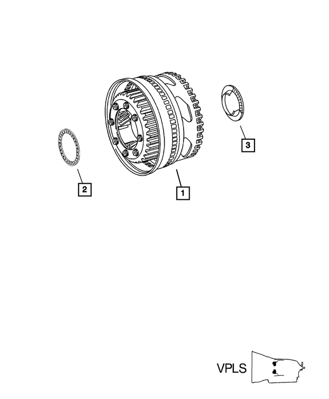 52108122AA - Automatic Transmission 5 Speed [DGJ]: Needle Bearing for Mopar Image