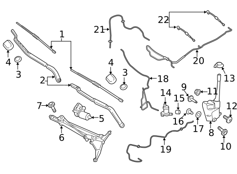 Wiper & Washer Components for 2018 Lincoln MKX #0