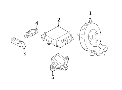 Air Bag Components for 2017 Dodge Journey #1