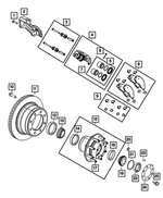 68049159AA - Brakes: Disc Brake Pad Spring Kit for Mopar Image