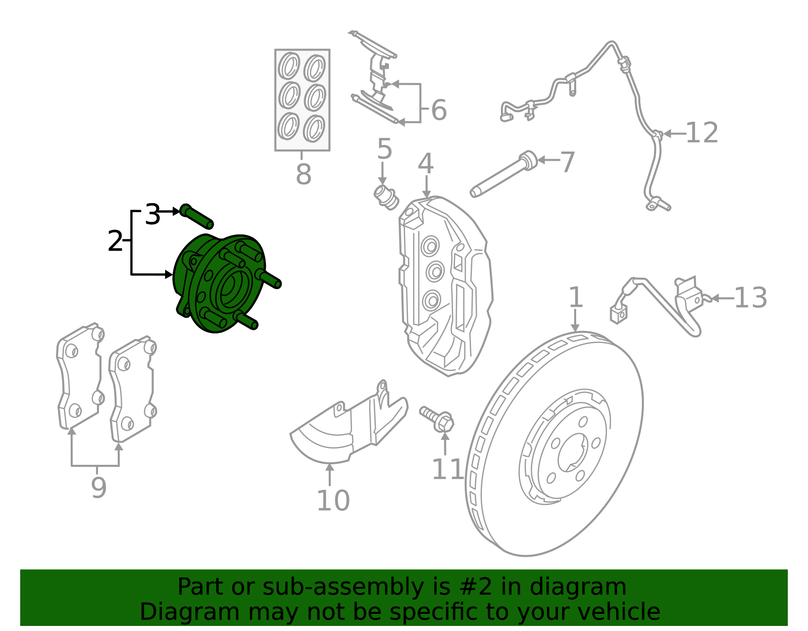 2015-2022 Ford Mustang Wheel Bearing And Hub Assembly FR3Z-1109-A | OEM ...