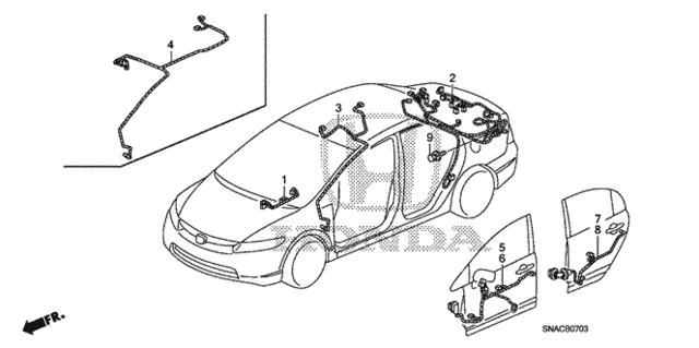 Wire Harness (4) for 2010 Honda Civic #0