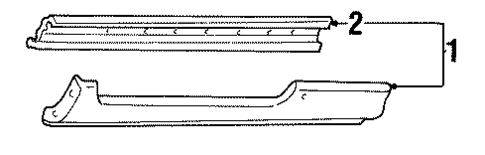 Exterior Trim - Pillars for 2003 Pontiac Grand Prix #0