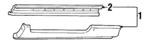 12455153 - Body: Rocker Molding for Pontiac: Grand Prix Image